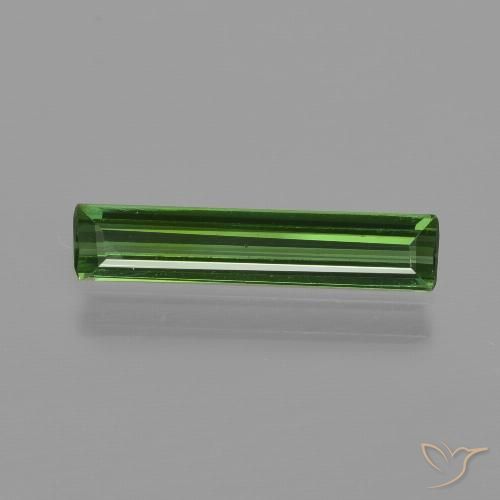 0.90ct Натуральный Землисто-зеленый Турмалин, Изумрудная огранка, Чистота VS