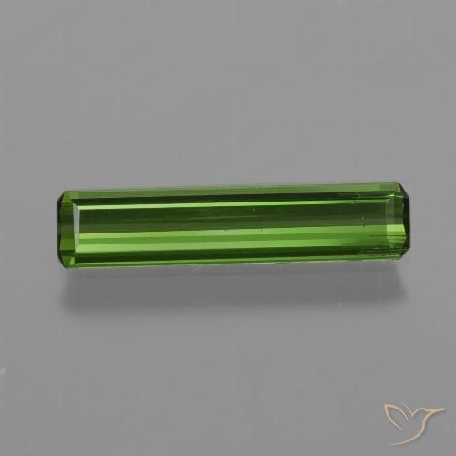 1.08ct Натуральный Землисто-зеленый Турмалин, Изумрудная огранка, Чистота VS