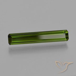 1.25 карата, натуральный Травянисто-зелёный Турмалин, Октагон / Изумрудная Огранка, Чистота VS