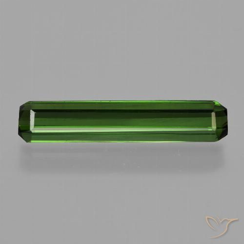 1.73ct Натуральный Средний зеленый Турмалин, Изумрудная огранка, VVS-VS