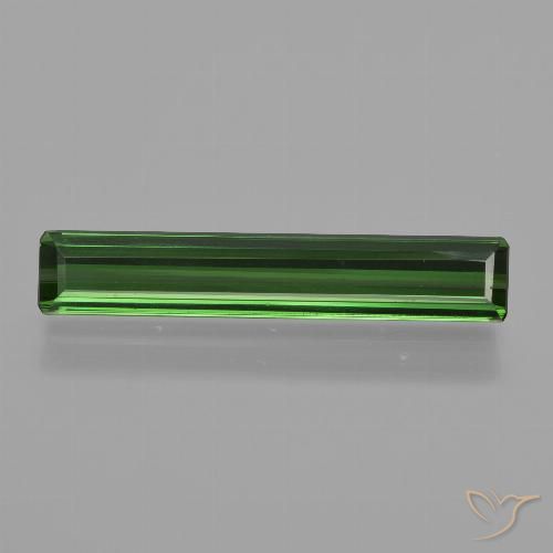 1.85ct Натуральный Средне-темно-зеленый Турмалин, Изумрудная огранка, VVS-VS
