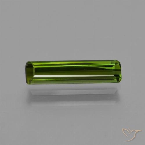 0.89ct Натуральный Водоросли зеленые Турмалин, Изумрудная огранка, Чистота VS
