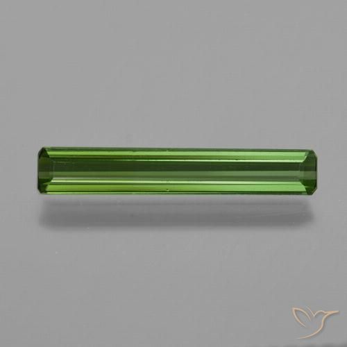 0.83ct Натуральный Темно-зеленый Турмалин, Изумрудная огранка, VVS-VS