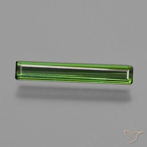 0.94ct Натуральный Темно-зеленый Турмалин, Изумрудная огранка, VVS-VS