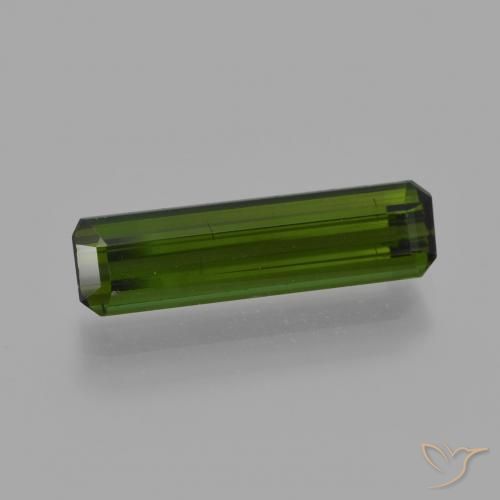 1.80ct Натуральный Травянисто-зелёный Турмалин, Изумрудная огранка, Чистота VS