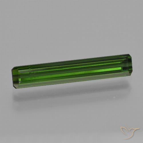 1.80ct Натуральный Темно-землисто-зеленый Турмалин, Изумрудная огранка, Чистота VS