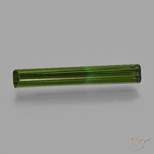 1.24ct Натуральный Средний зеленый Турмалин, Октагон / Изумрудная Огранка, Чистота VS, Photo A