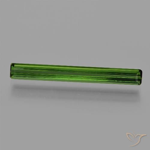 1.47ct Натуральный Темно-зеленый Турмалин, Изумрудная огранка, VVS-VS