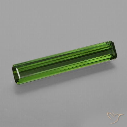 1.48ct Натуральный Средне-темно-зеленый Турмалин, Изумрудная огранка, Чистота VS