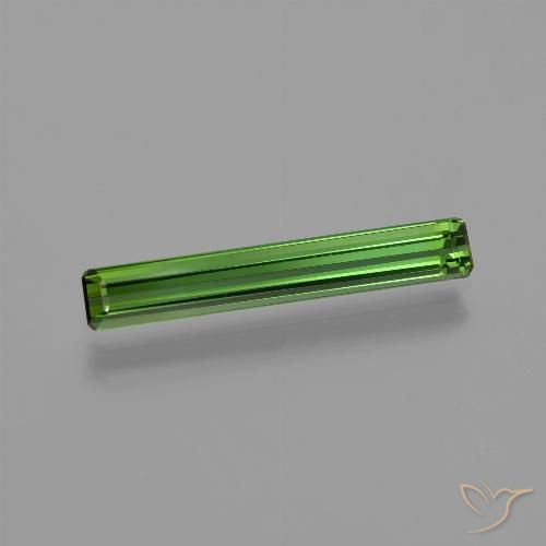 1.20ct Натуральный Темно-зеленый Турмалин, Изумрудная огранка, VVS-VS