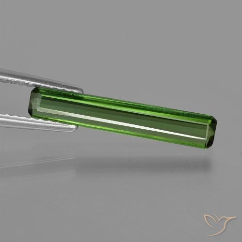 1.21ct Натуральный Средний зеленый Турмалин, Изумрудная огранка, Чистота VS