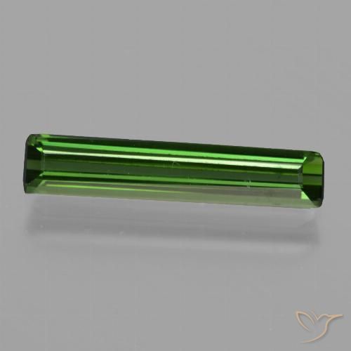 1.20ct Натуральный Темно-зеленый Турмалин, Изумрудная огранка, VVS-VS