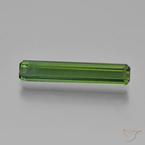 2.20ct Натуральный Темно-зеленый Турмалин, Изумрудная огранка, Чистота VVS