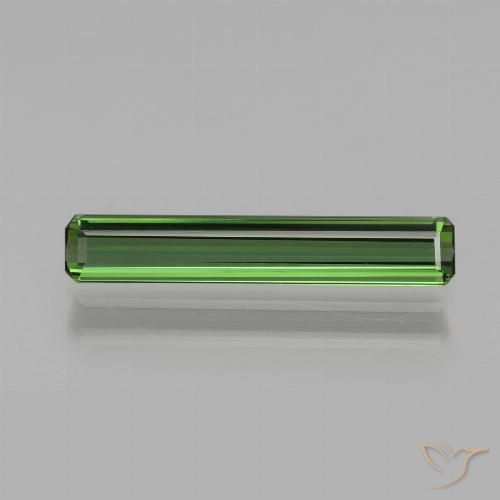 1.40ct Натуральный Землисто-зеленый Турмалин, Изумрудная огранка, Чистота VVS