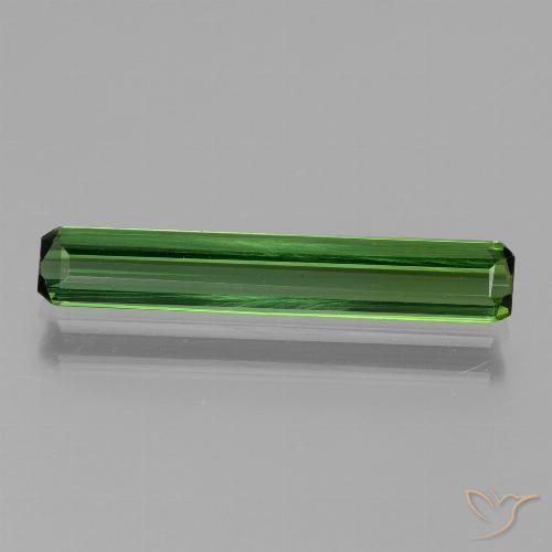 1.54ct Натуральный Средний зеленый Турмалин, Изумрудная огранка, Чистота VVS