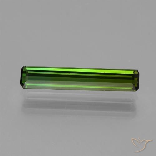 1.65ct Натуральный Землисто-зеленый Турмалин, Изумрудная огранка, Чистота VVS