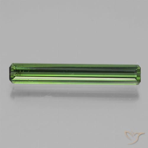 1.70ct Натуральный Темно-зеленый Турмалин, Изумрудная огранка, VS-SI
