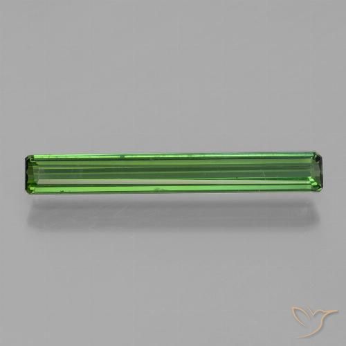 1.36ct Натуральный Средне-темно-зеленый Турмалин, Изумрудная огранка, VVS-VS