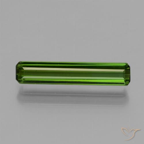 1.49ct Натуральный Средний зеленый Турмалин, Изумрудная огранка, Чистота VVS