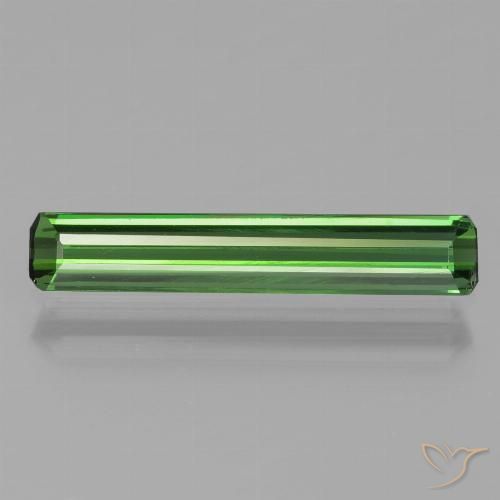 1.11ct Натуральный Зеленый Турмалин, Изумрудная огранка, Чистота VVS