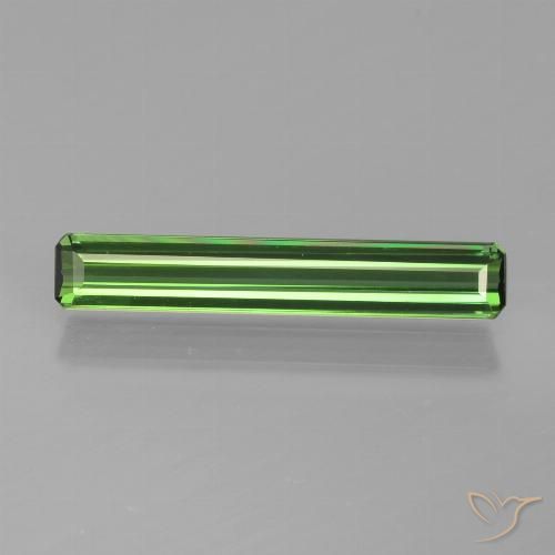 1.19ct Натуральный Зеленый Турмалин, Изумрудная огранка, Чистота VVS