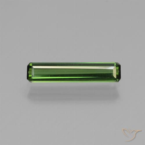 0.88ct Натуральный Землисто-зеленый Турмалин, Изумрудная огранка, Чистота VVS