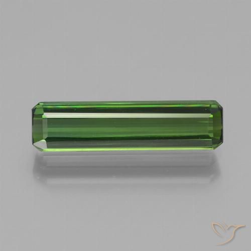 1.82ct Натуральный Темно-зеленый Турмалин, Изумрудная огранка, Чистота VS