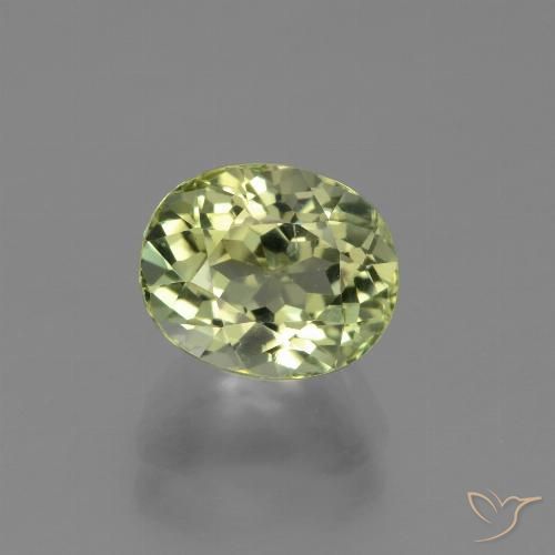 2.31ct Натуральный Средний зеленый Турмалин, Овал, VVS-VS
