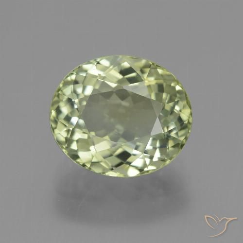 3.61ct Натуральный Средний зеленый Турмалин, Овал, Чистота VVS