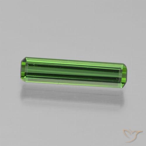 0.75ct Натуральный Травянисто-зелёный Турмалин, Изумрудная огранка, Чистота VVS
