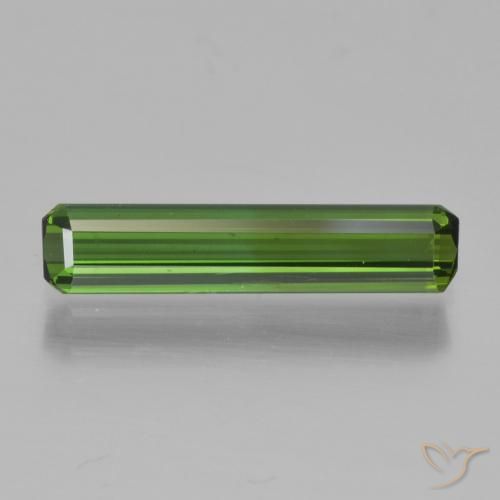1.14ct Натуральный Землисто-зеленый Турмалин, Изумрудная огранка, VVS-VS