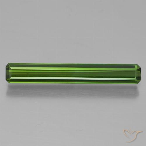 1.33ct Натуральный Травянисто-зелёный Турмалин, Изумрудная огранка, VVS-VS