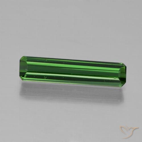 0.98ct Натуральный Травянисто-зелёный Турмалин, Изумрудная огранка, VVS-VS