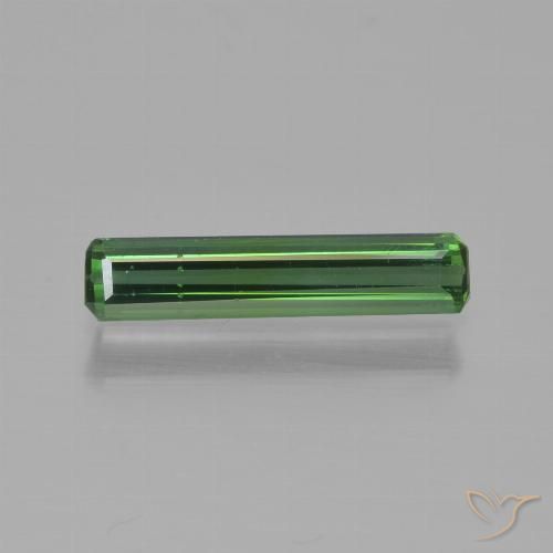 0.75ct Натуральный Темно-зеленый Турмалин, Изумрудная огранка, Чистота VVS