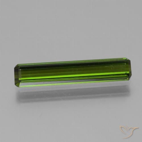 1.72ct Натуральный Водоросли зеленые Турмалин, Изумрудная огранка, Чистота VVS