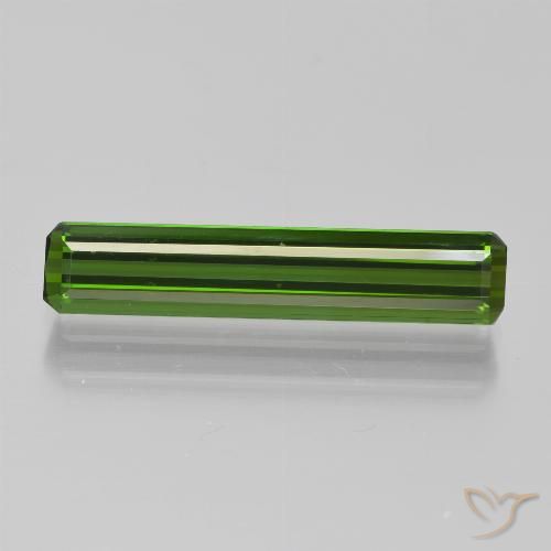1.95ct Натуральный Средне-темно-зеленый Турмалин, Изумрудная огранка, Чистота VVS
