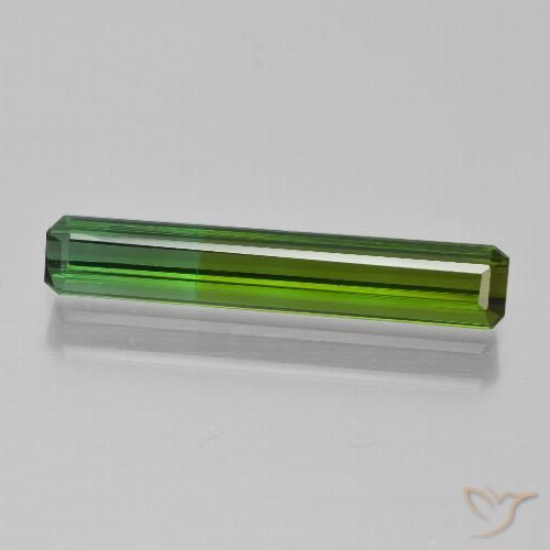 1.66ct Натуральный Темно-зеленый Турмалин, Изумрудная огранка, Чистота VS
