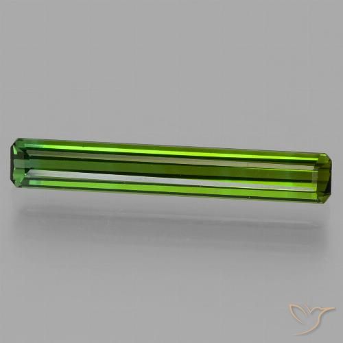 1.72ct Натуральный Темно-зеленый Турмалин, Изумрудная огранка, VVS-VS