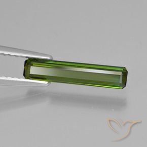 0.87 карата, натуральный Средний зеленый Турмалин, Октагон / Изумрудная Огранка, VVS-VS