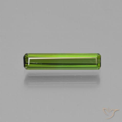 1.01ct Натуральный Ярко-зеленый Турмалин, Изумрудная огранка, VVS-VS