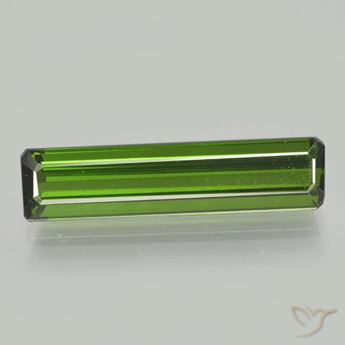 2.27ct Натуральный Землисто-зеленый Турмалин, Изумрудная огранка, VVS-VS