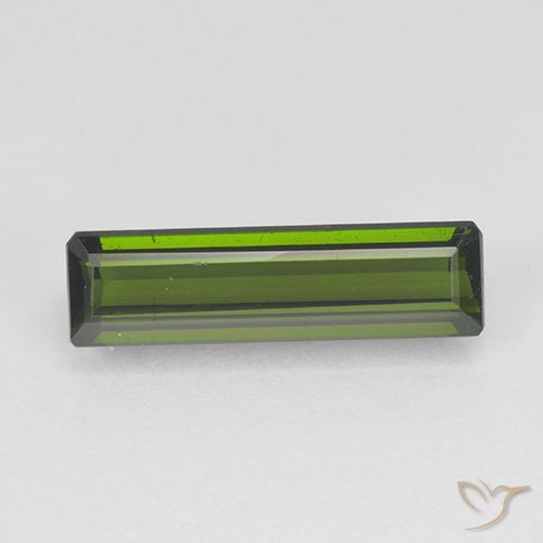 1.55ct Натуральный Водоросли зеленые Турмалин, Изумрудная огранка, VVS-VS