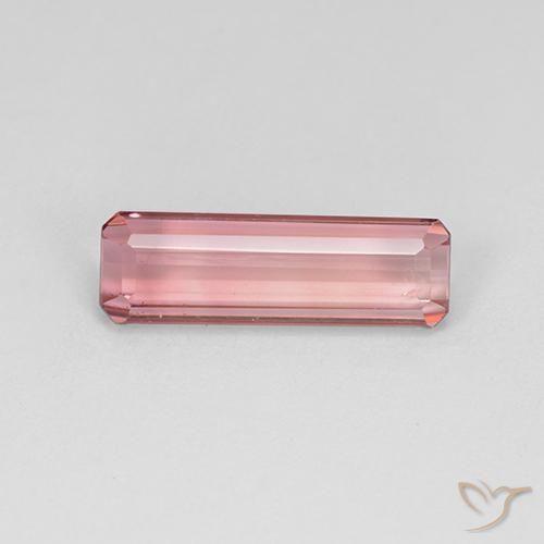 1.99ct Натуральный Средний розовый Турмалин, Изумрудная огранка, Чистота VS
