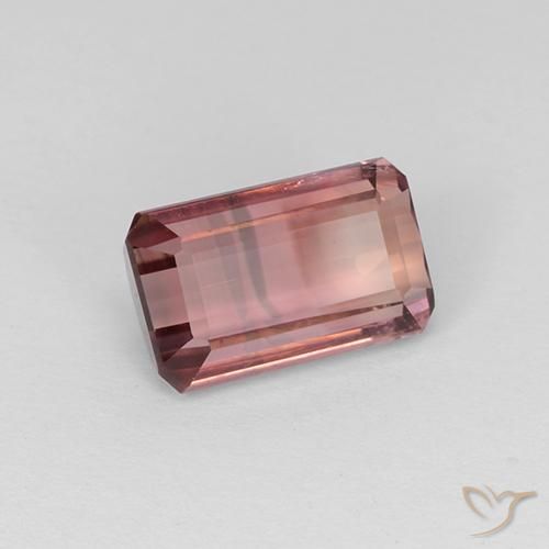 2.16ct Натуральный Насыщенный розовый Турмалин, Изумрудная огранка, VVS-VS