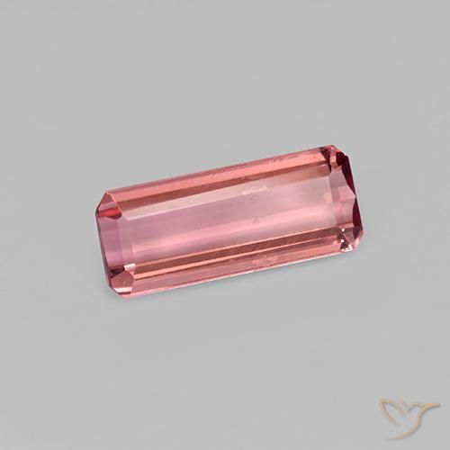 0.93ct Натуральный Палисандр розовый Турмалин, Изумрудная огранка, VVS-VS