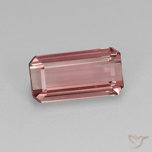 1.61ct Натуральный Оттенки розового Турмалин, Изумрудная огранка, Чистота VS
