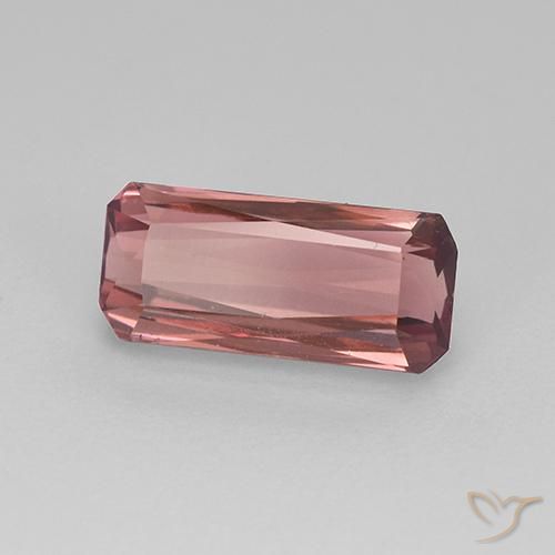 1.54ct Натуральный Средний розовый Турмалин, Изумрудная огранка, VVS-VS