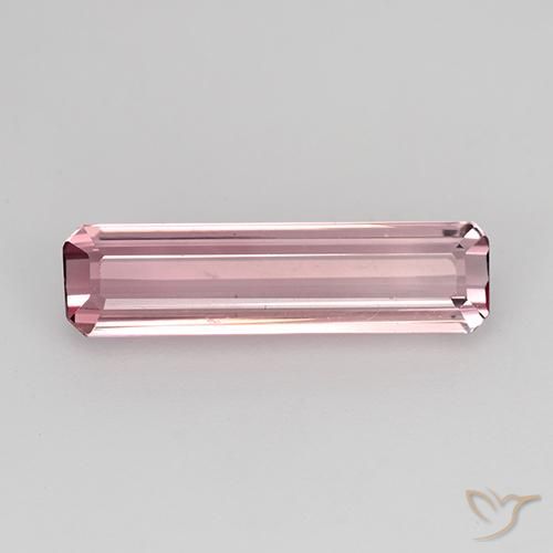 1.94ct Натуральный Глубокий розовый розовый Турмалин, Изумрудная огранка, Чистота VVS