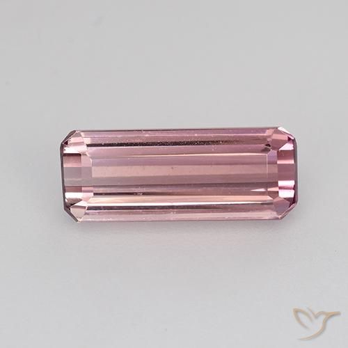 1.63ct Натуральный Пурпурно-розовый Турмалин, Изумрудная огранка, Чистота VVS