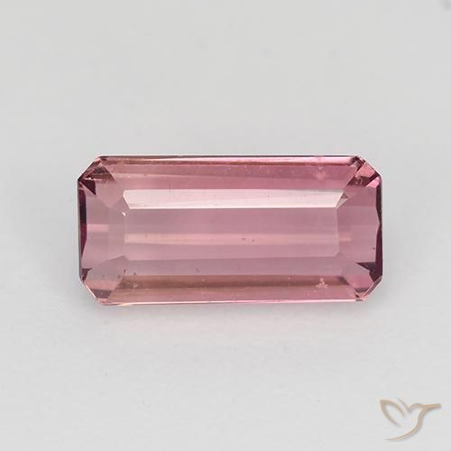 1.18ct Натуральный Насыщенный розовый Турмалин, Изумрудная огранка, Чистота VVS